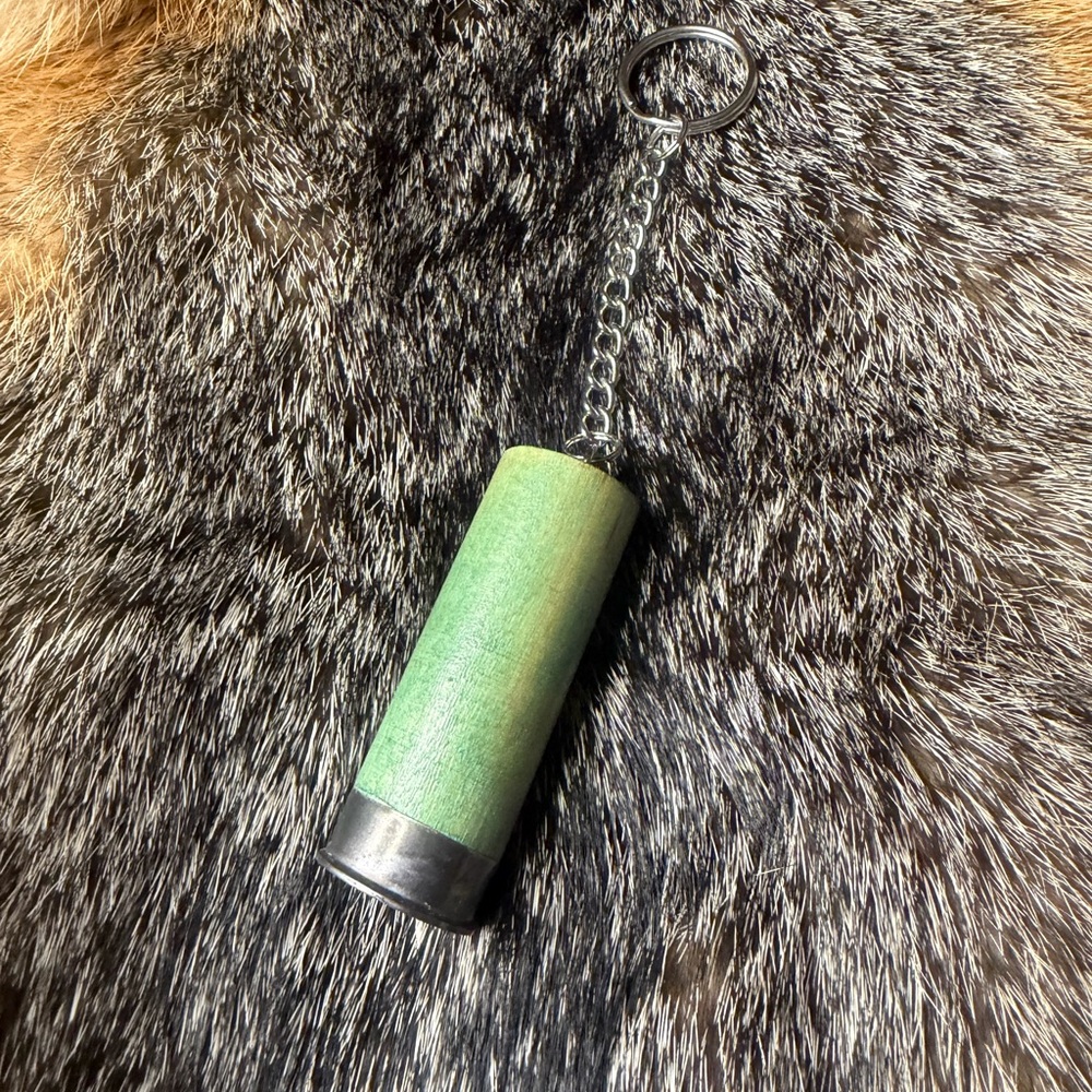 Handmade shotgun shell keychain